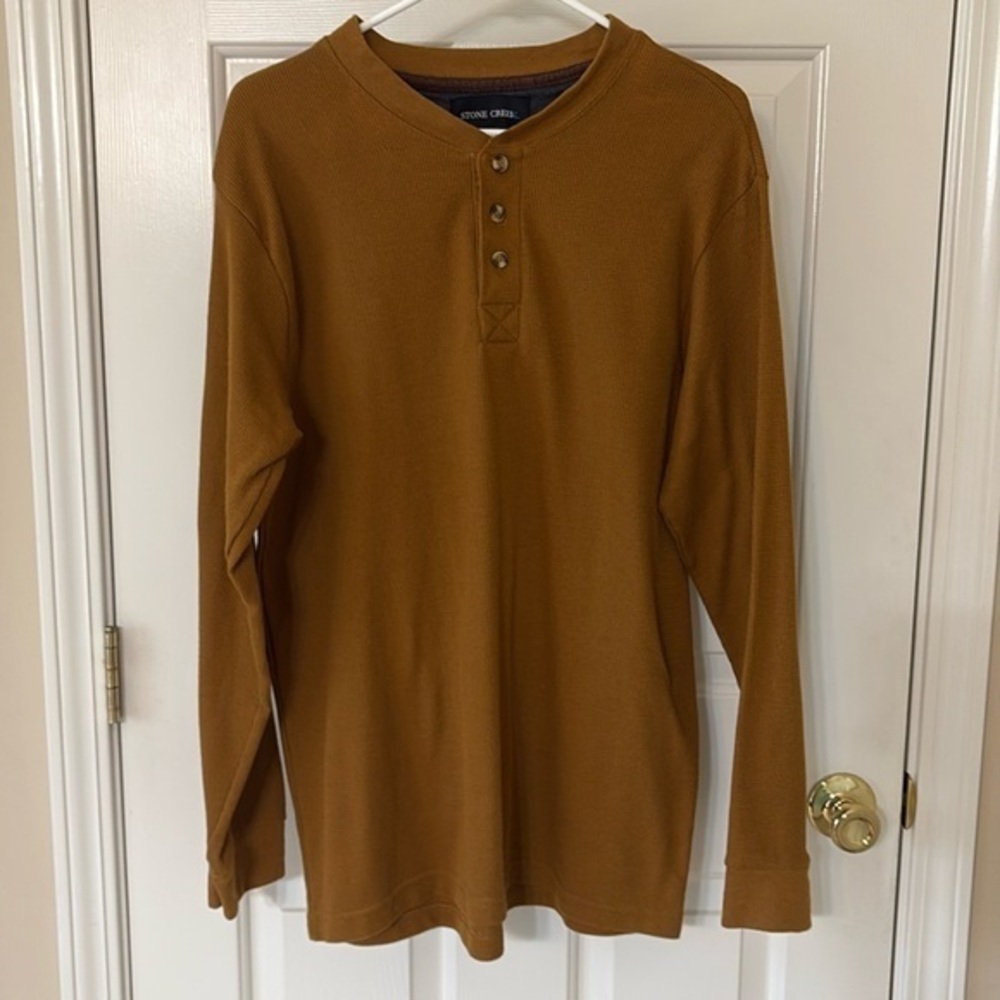 Stone Creek Burnt Orange long sleeve men’s shirt